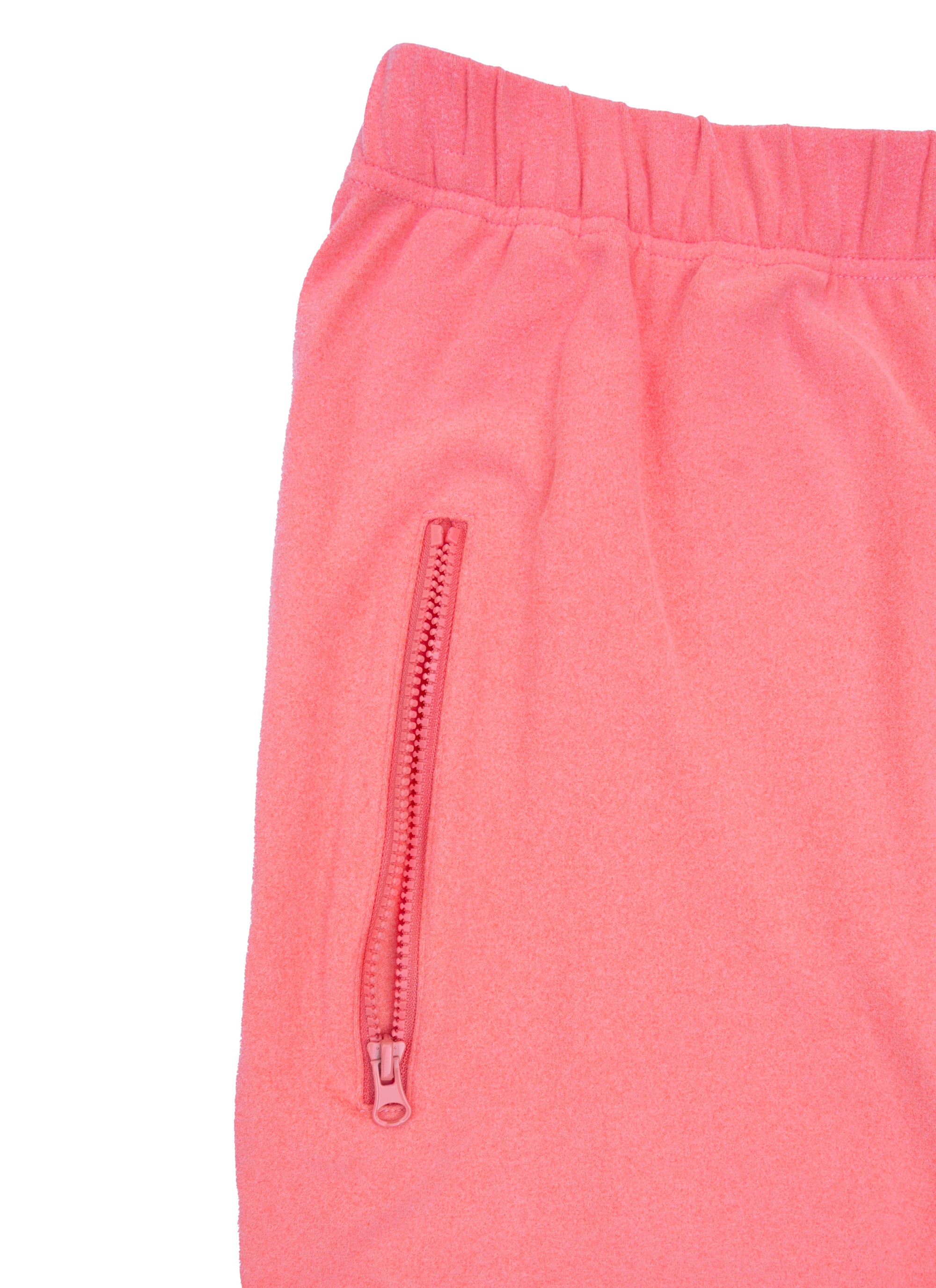 Closeup of thigh zipper