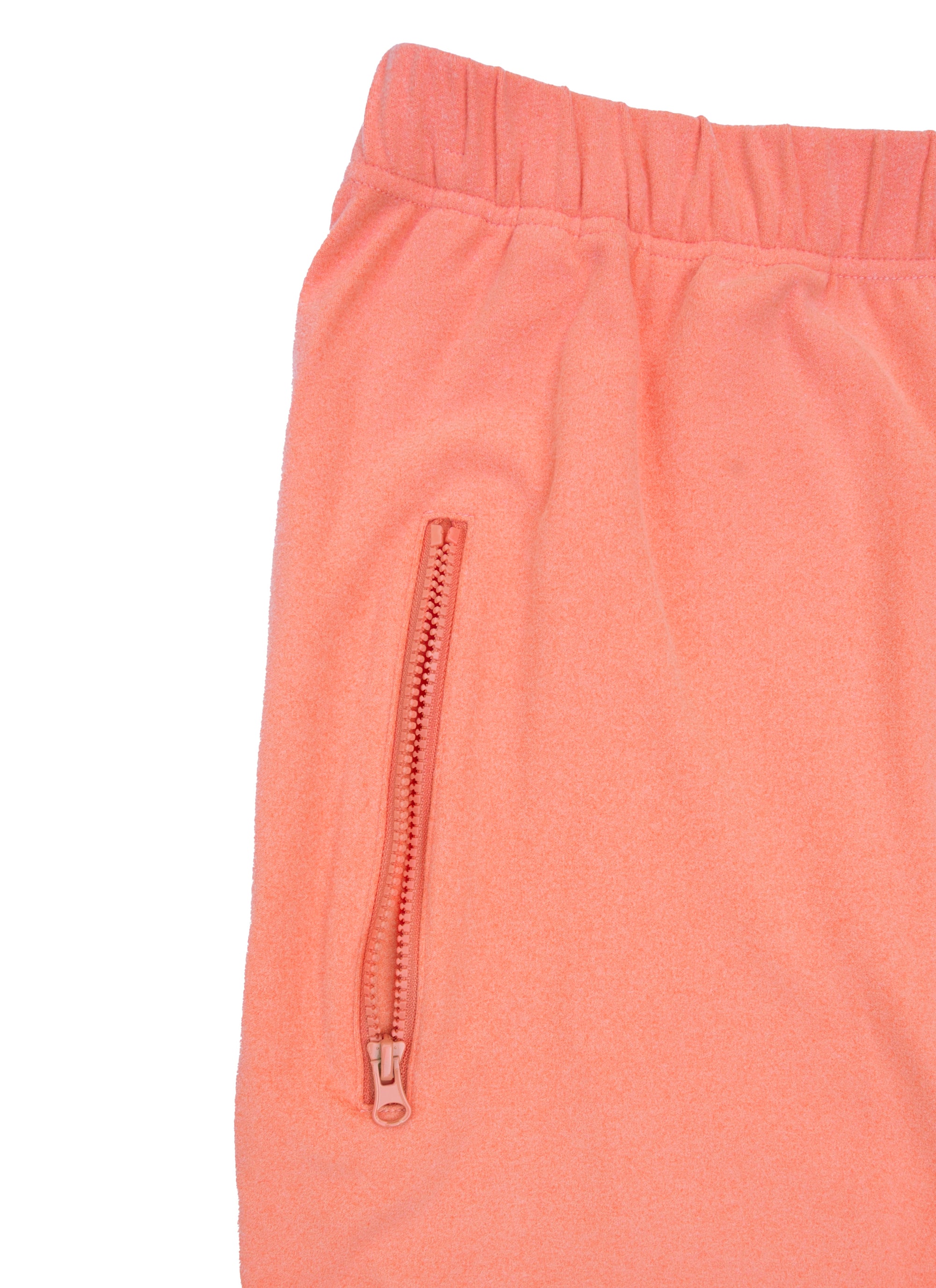 Closeup of thigh zipper