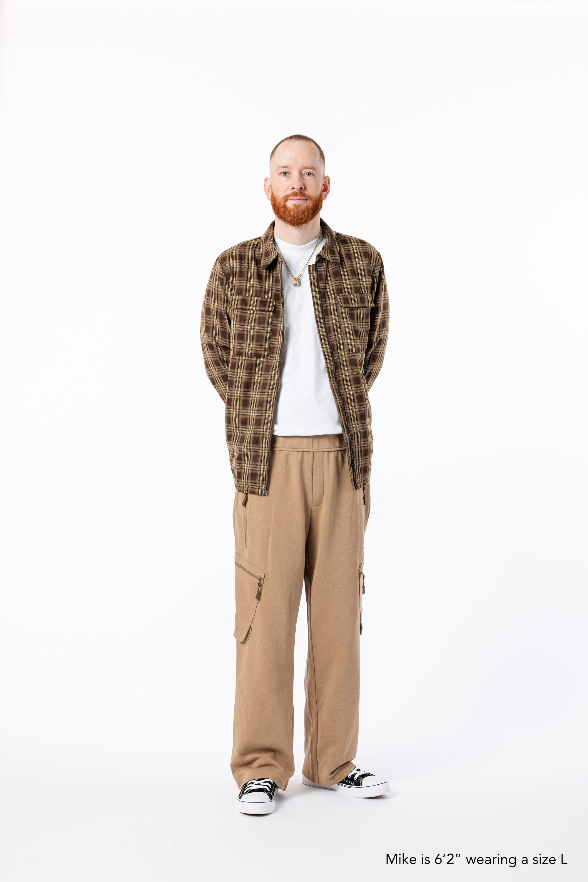 Mike is 6'2" wearing a size L