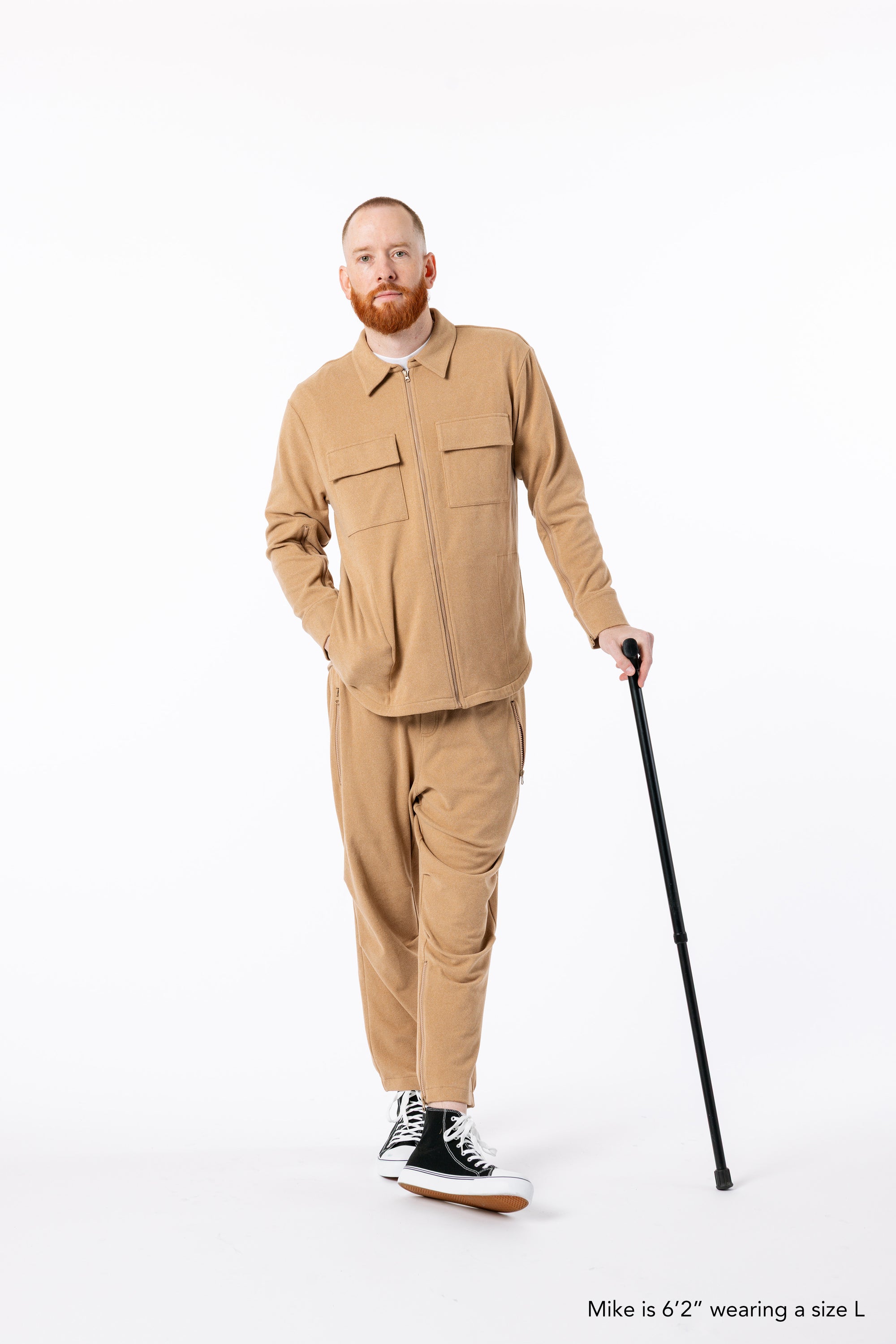 Mike is 6'2" wearing a size L