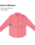Felt Solid Shacket Points of Measure