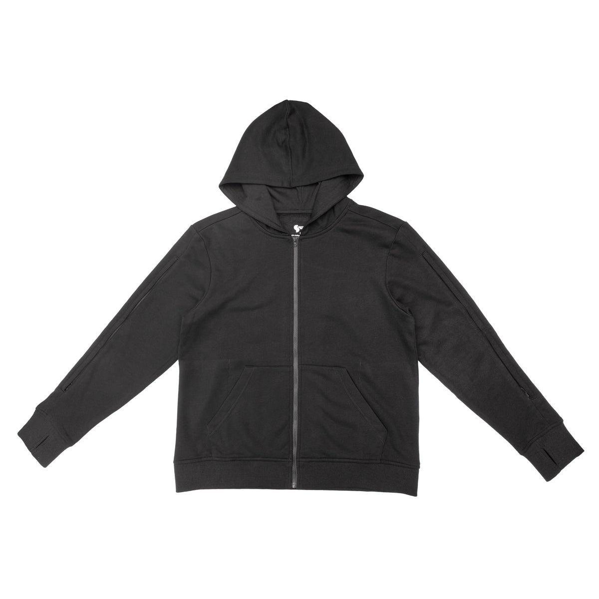 Flat of black Full Zip Hoodie