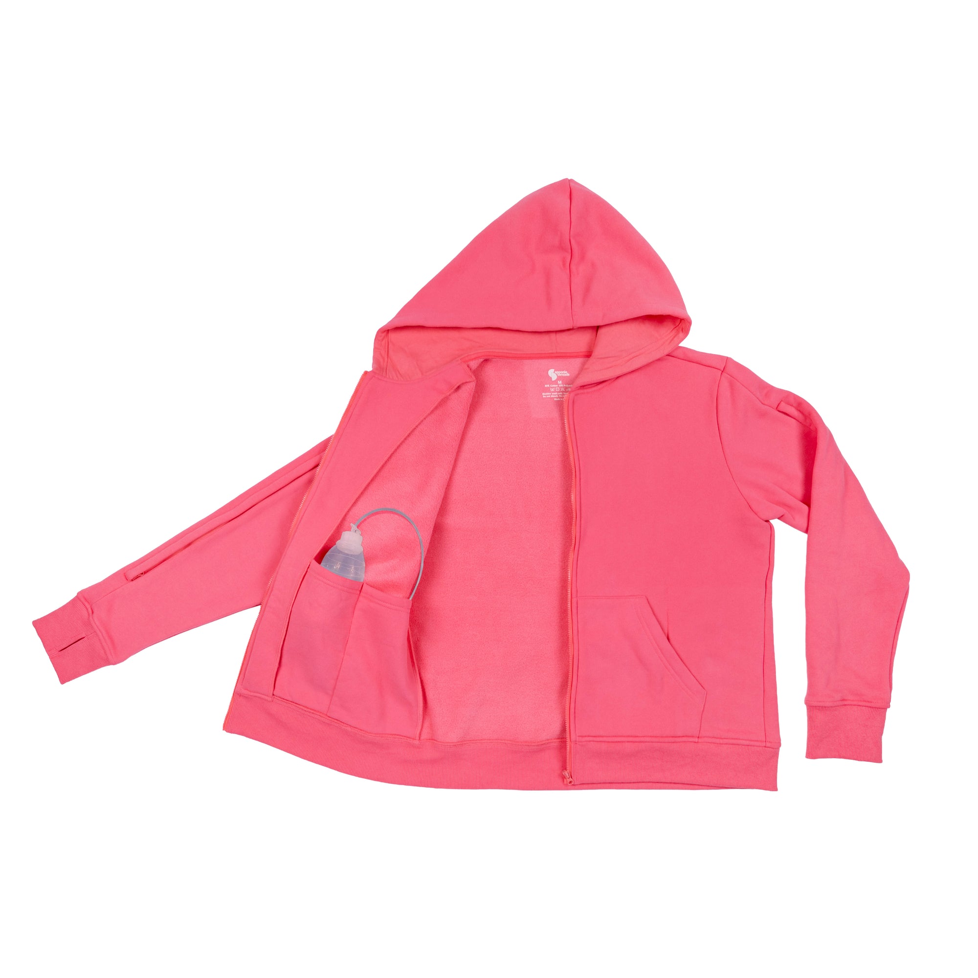 Full Zip Hoodie with drainage bulb in pocket