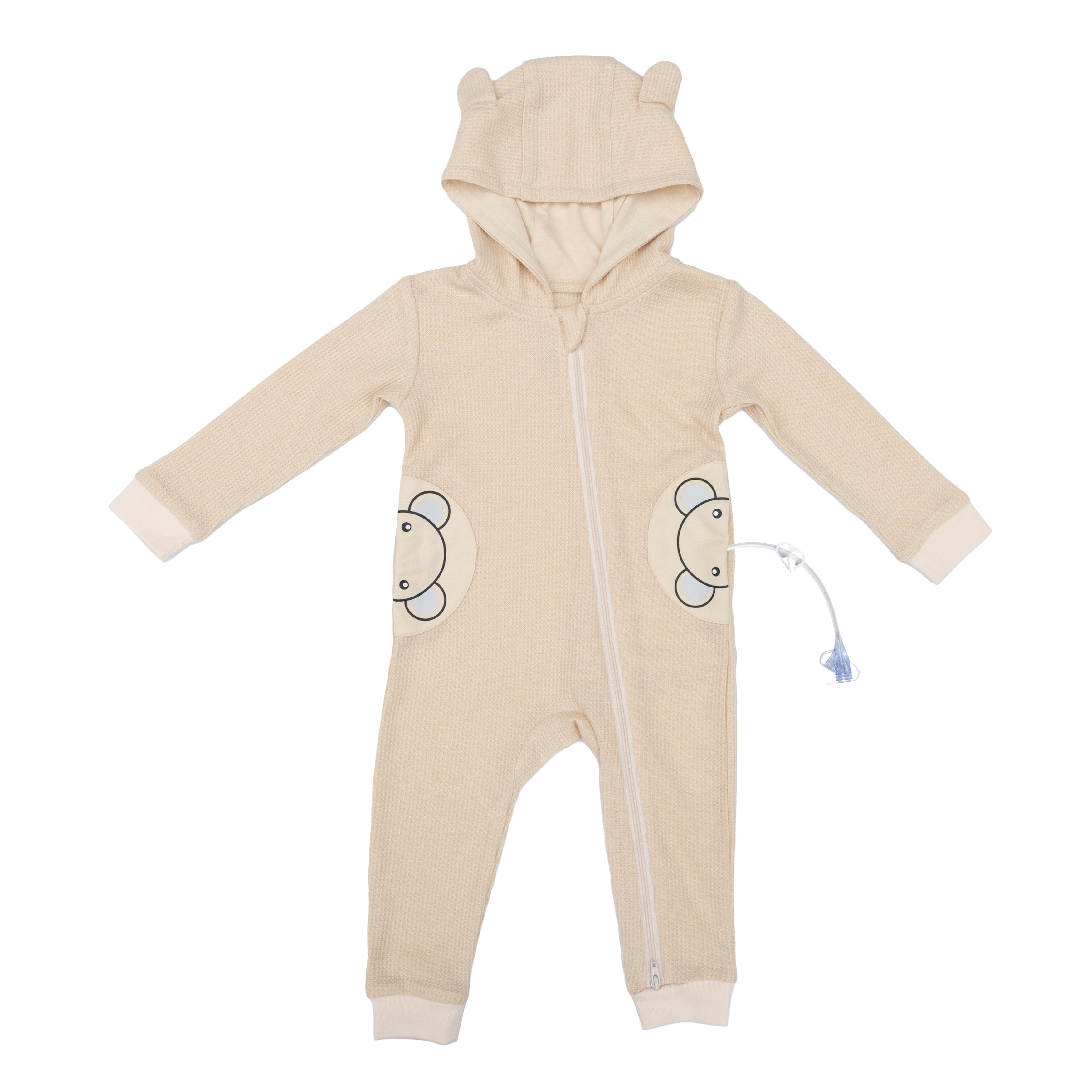 Hoody Bear Preemie to 4T G-Tube Jumpsuit – SpoonieThreads