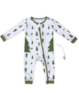 Forest Print Preemie to 4T G-Tube Side Access PJ