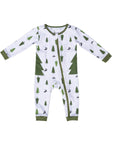 Forest Print Preemie to 4T G-Tube Side Access PJ