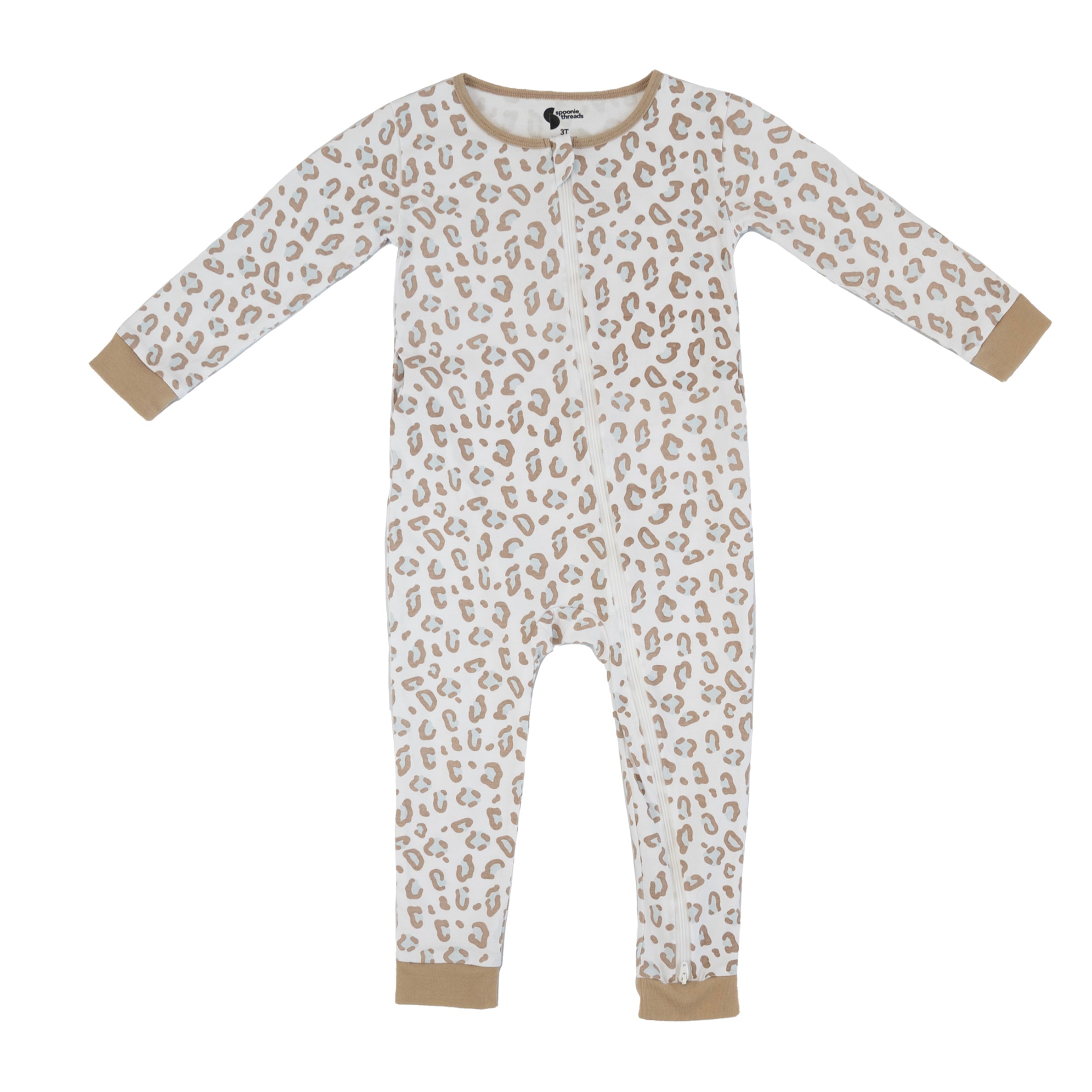White G=Tube Leopard Print Pajamas