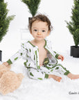 Forest Print Preemie to 4T G-Tube Side Access PJ