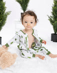 Forest Print Preemie to 4T G-Tube Side Access PJ