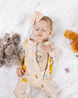 Safari Print Preemie to 4T G-Tube Side Access PJ