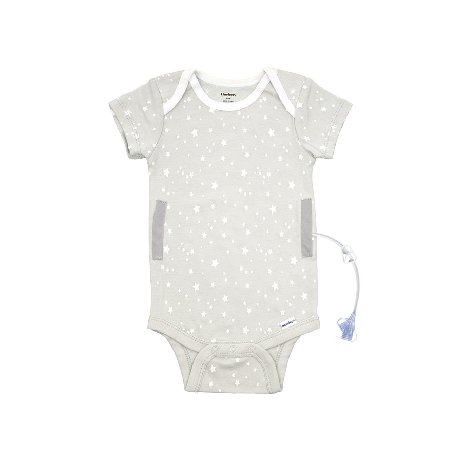Starry Starry Night G-Tube Short Sleeve Baby Onesie