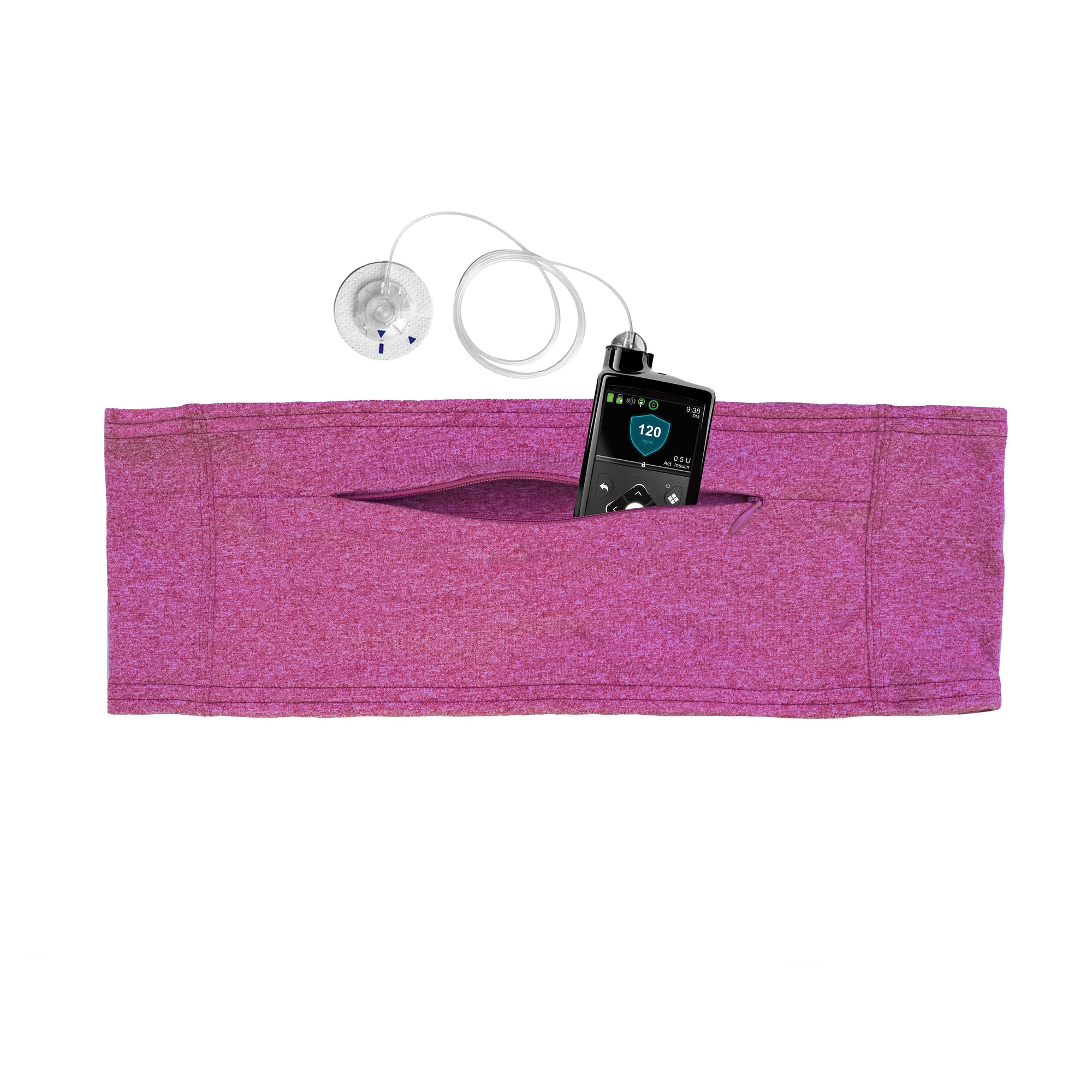 Lipstick Double Pocket Belt with insulin pump