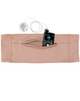 Tan Double Pocket Belt with insulin pump