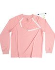 Pink Adult Snap Access Long-Sleeve Tee Shirt