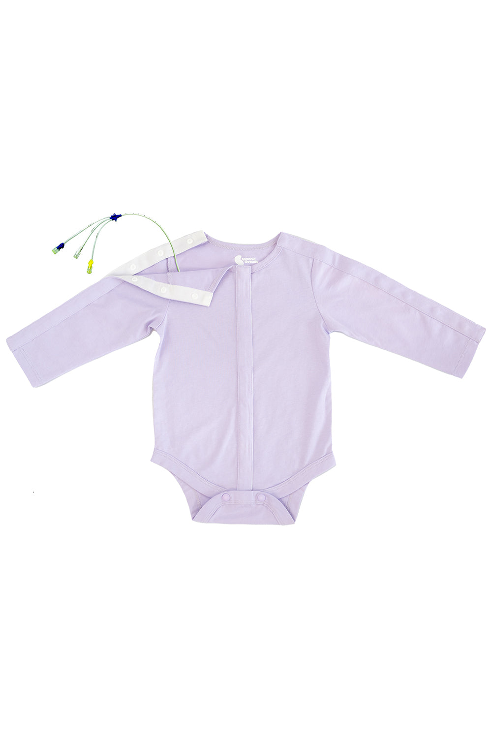 Lavender Long sleeve all access bodysuit