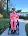 Mason Branstrator in Sunset Felt Solid Shacket and  Zip Access Pant