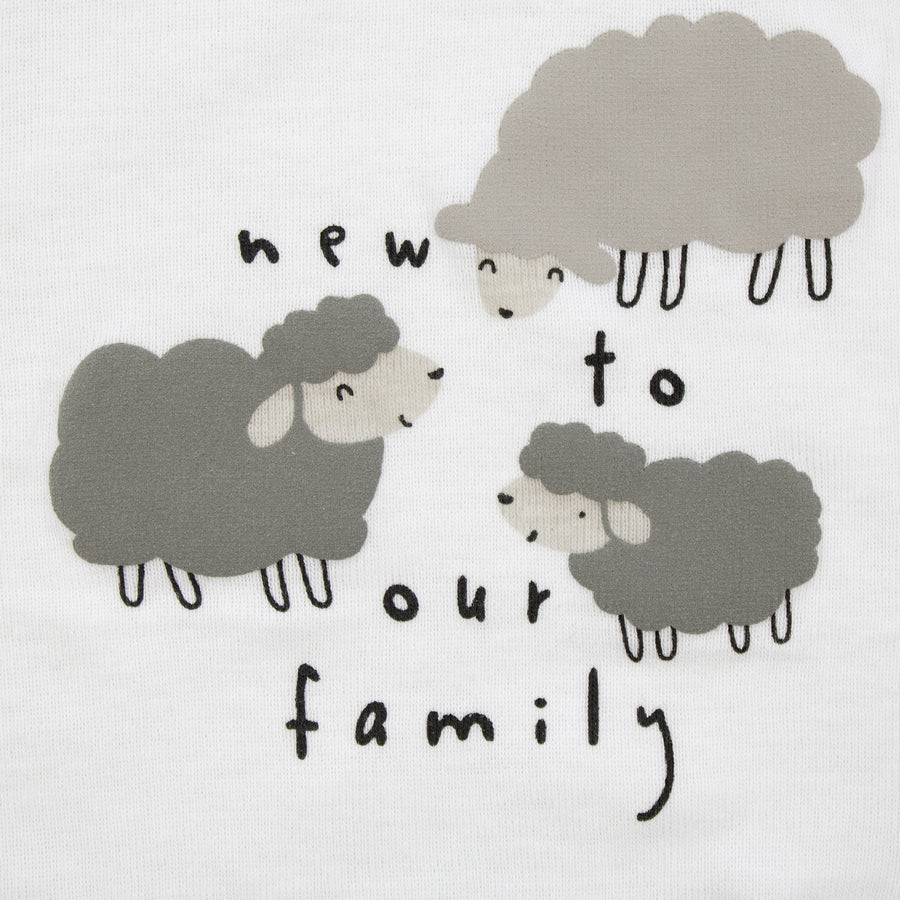 New To Our Family G-Tube Short Sleeve Baby Onesie