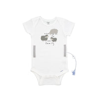 New To Our Family G-Tube Short Sleeve Baby Onesie
