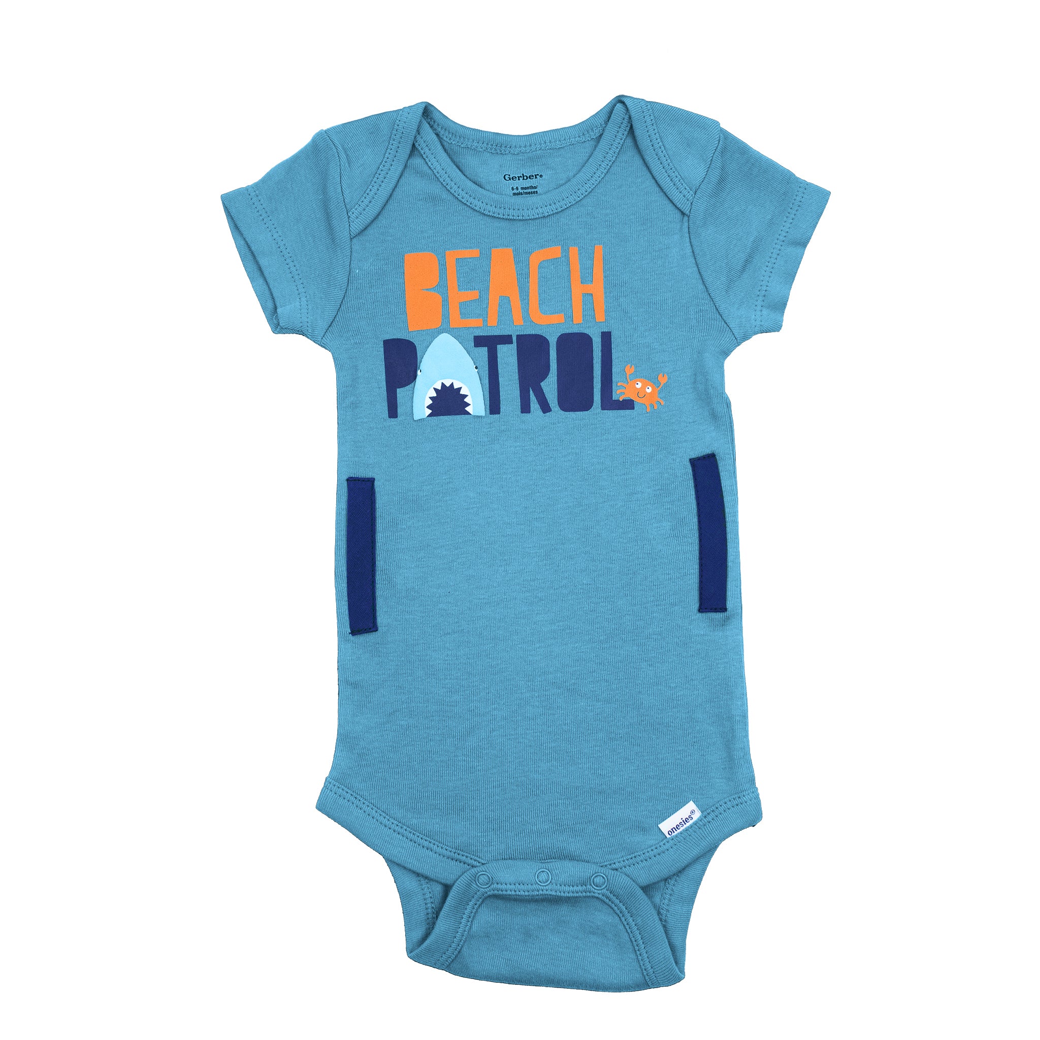 Beach Patrol G-Tube Short Sleeve Baby Onesie FINAL CLEARANCE