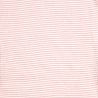 Beary Pink Stripes G-Tube Short Sleeve Baby Onesie