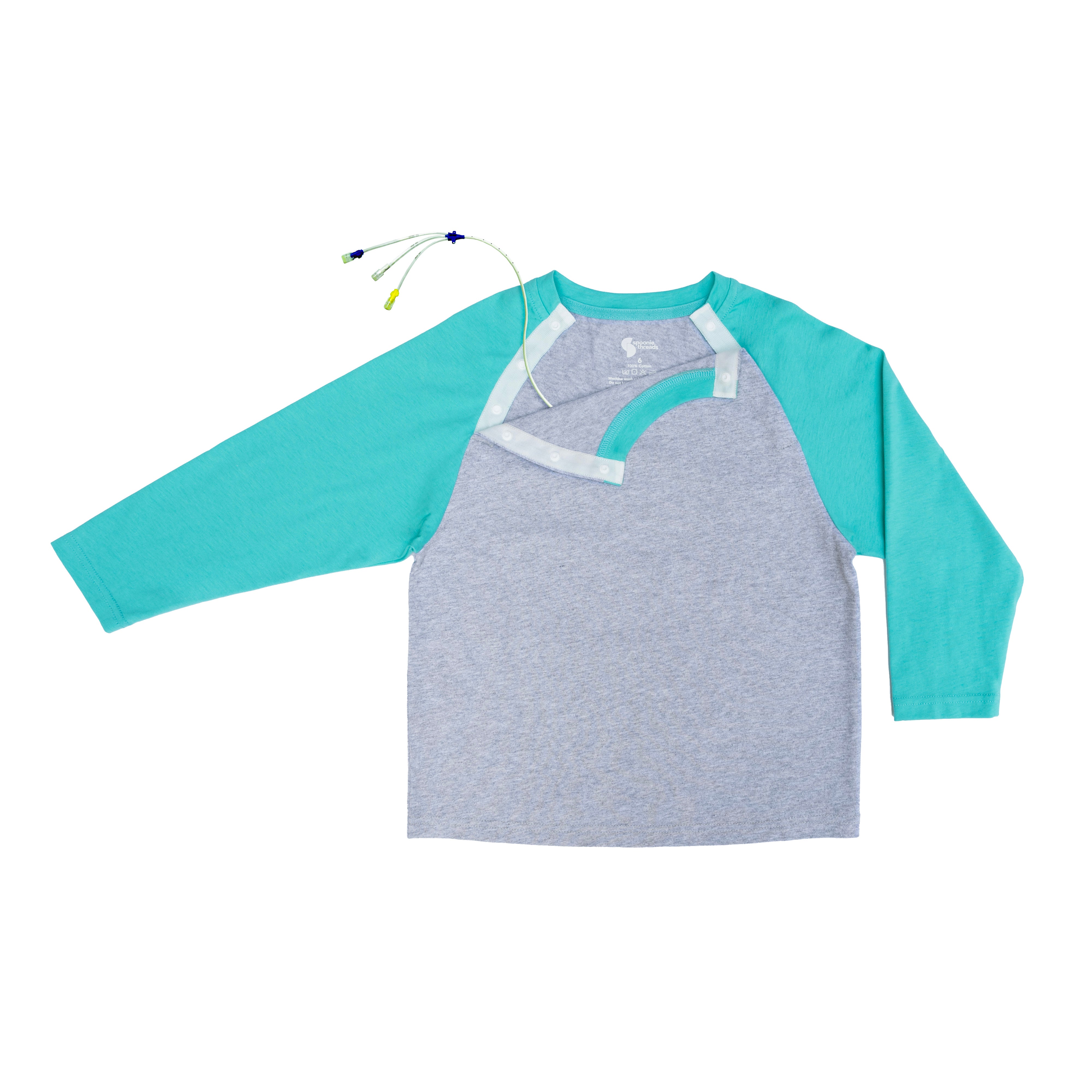 Kid's Port Access Baseball Tee | Adaptive Apparel | Spoonie