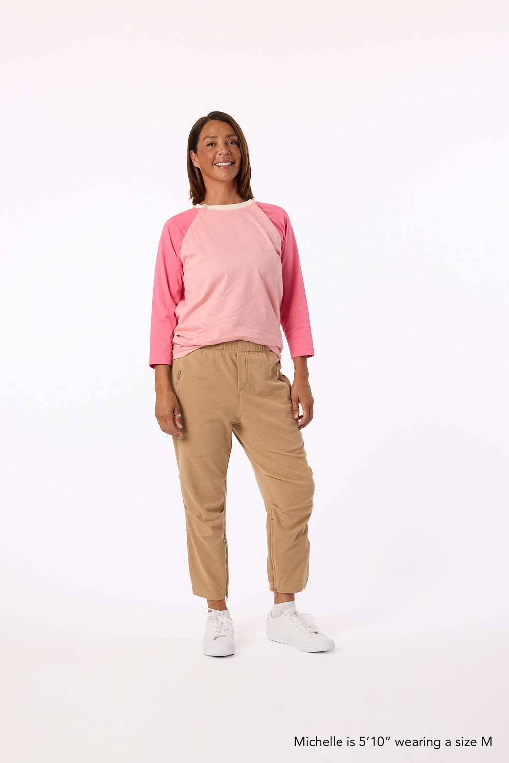 Colorblock Sunset Sunset Colorblock Raglan Chemo Port Access Tee Shirt ā SpoonieThreads
