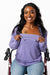 Denisha showcasing open chest zippers