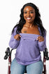 Denisha showcasing open chest zippers