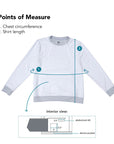 Points of Measure for Reverse Triple Zip Crewneck Sweatshirt