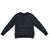 Flat image of black sweatshirt