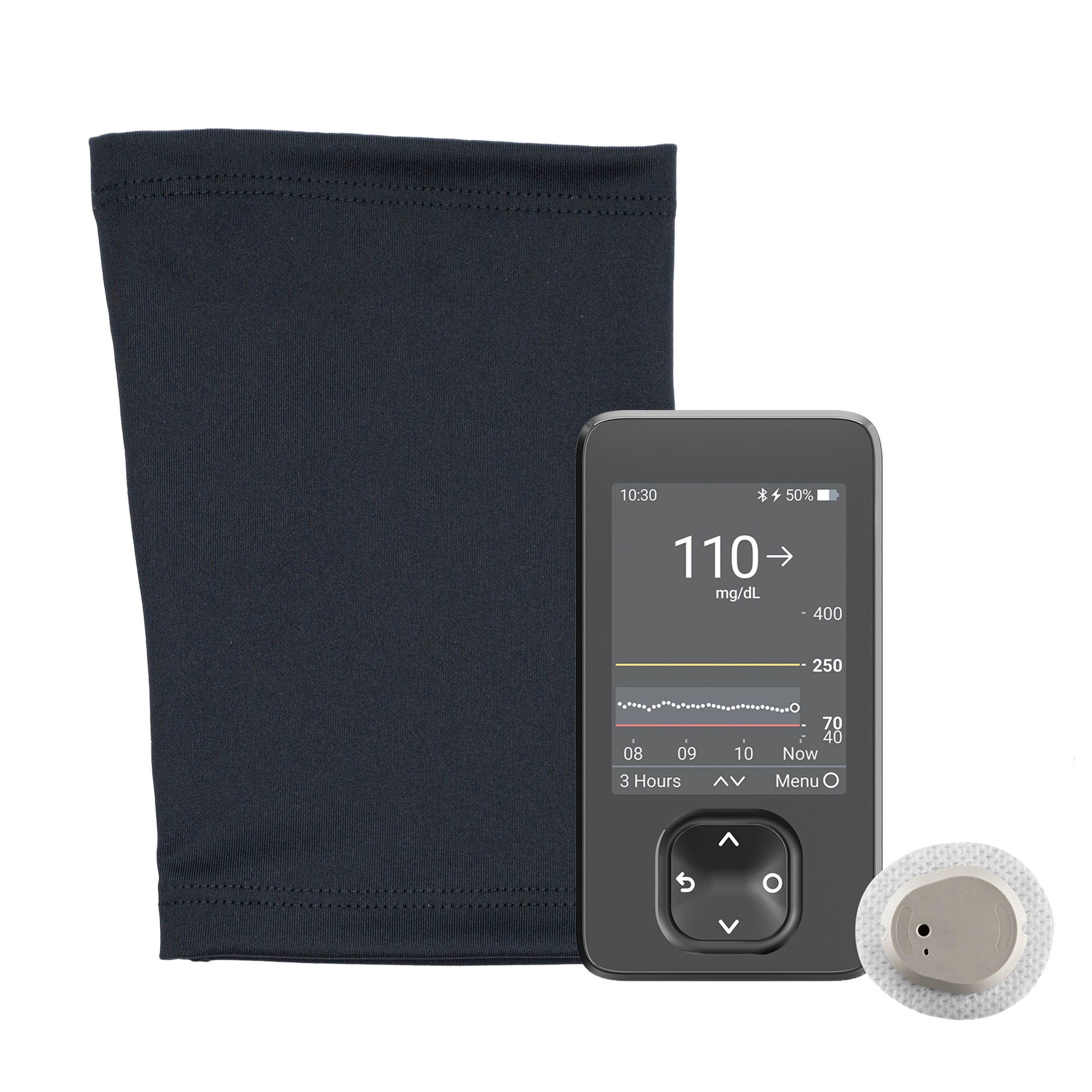 Black sleeve with CGM