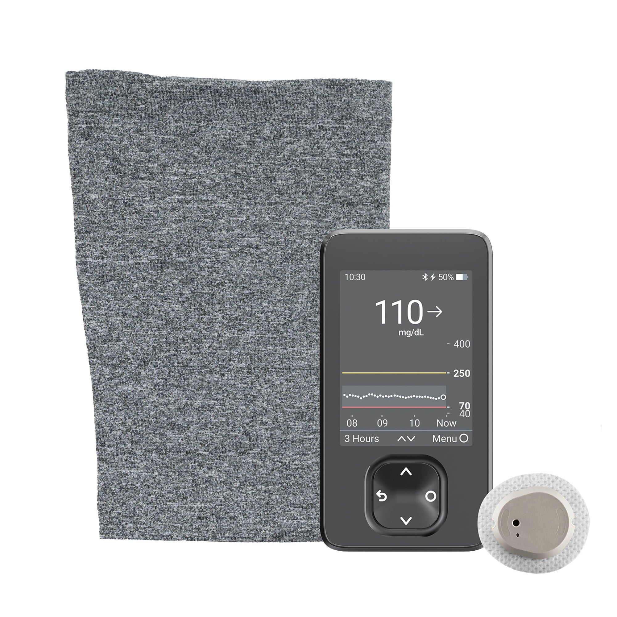 Steel sleeve with CGM