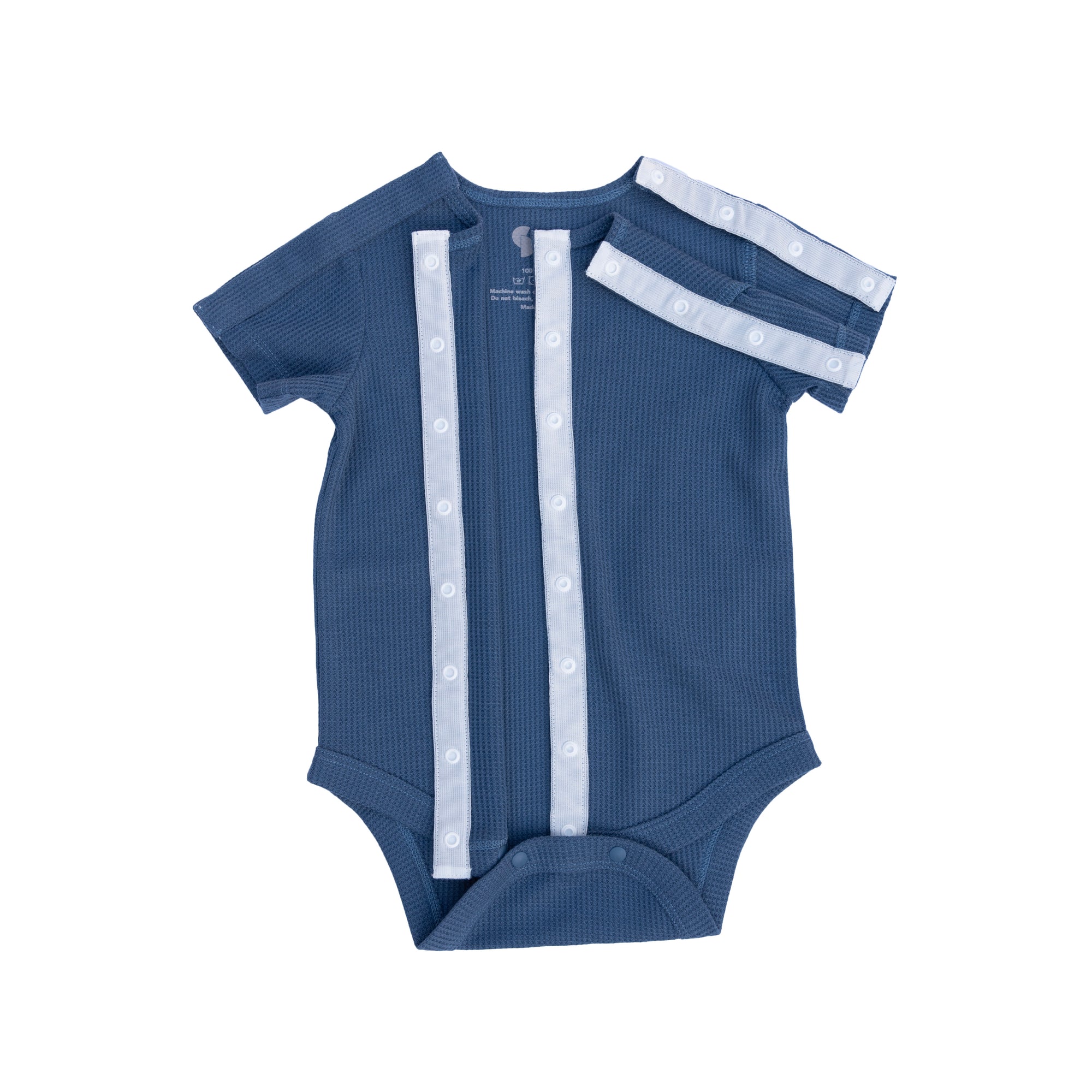 Dusty Blue Waffle Knit  Preemie to 4T All-Access Bodysuit