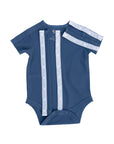 Dusty Blue Waffle Knit  Preemie to 4T All-Access Bodysuit