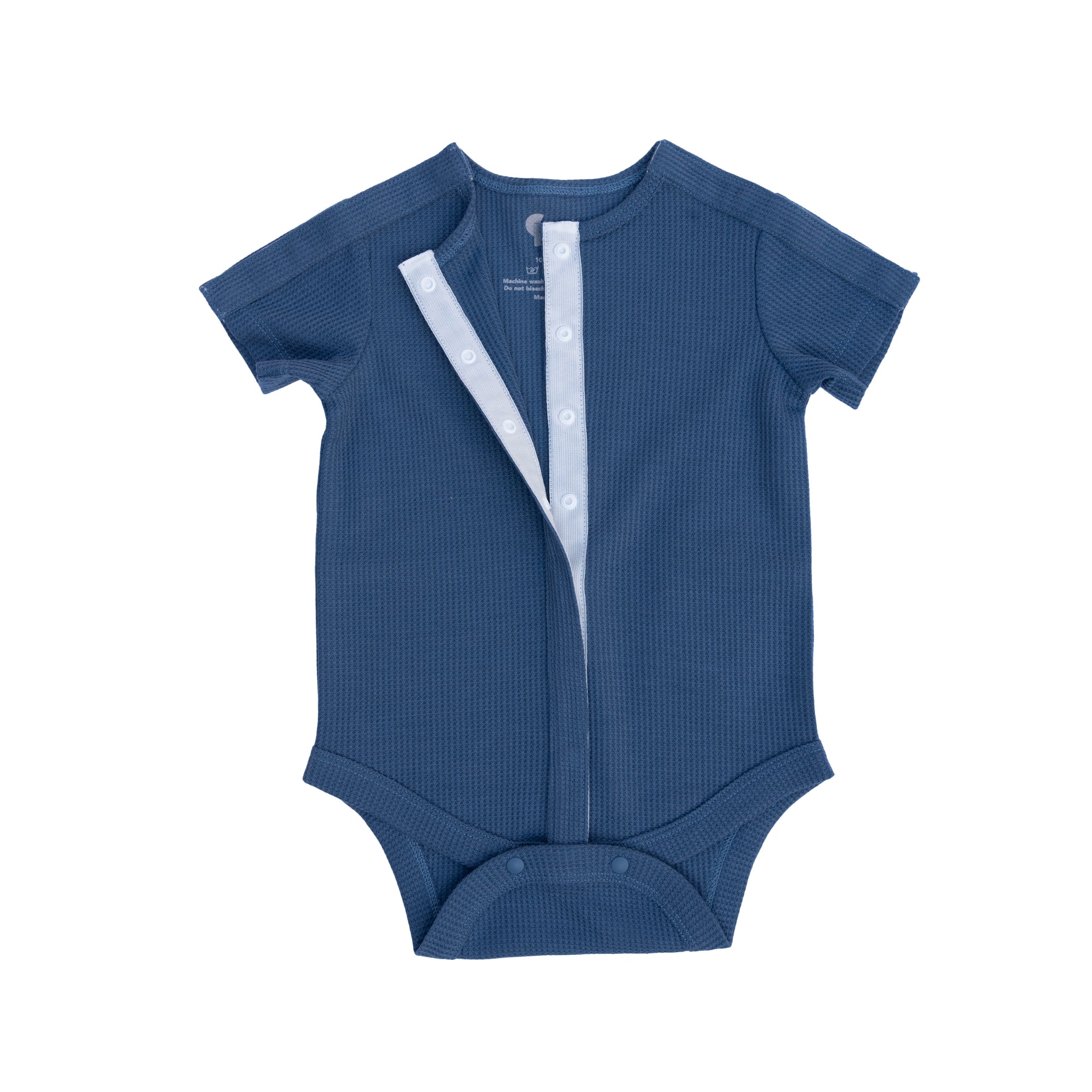 Dusty Blue Waffle Knit  Preemie to 4T All-Access Bodysuit