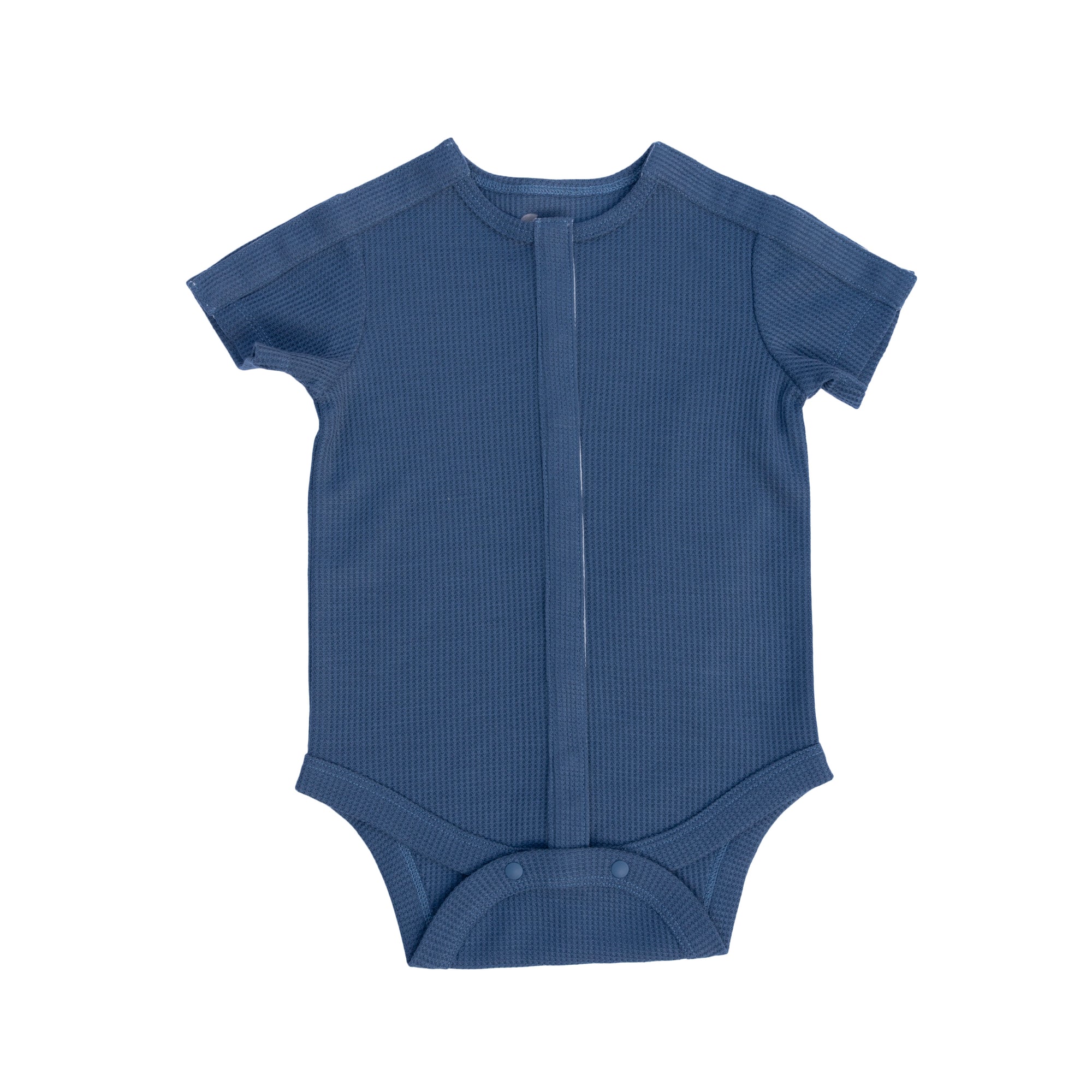 Dusty Blue Waffle Knit  Preemie to 4T All-Access Bodysuit