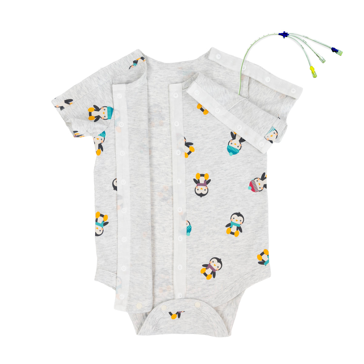 Penguin Friends Snap Access Baby Bodysuit
