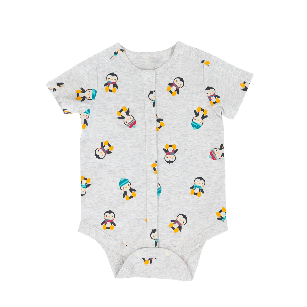 Penguin Friends Snap Access Baby Bodysuit