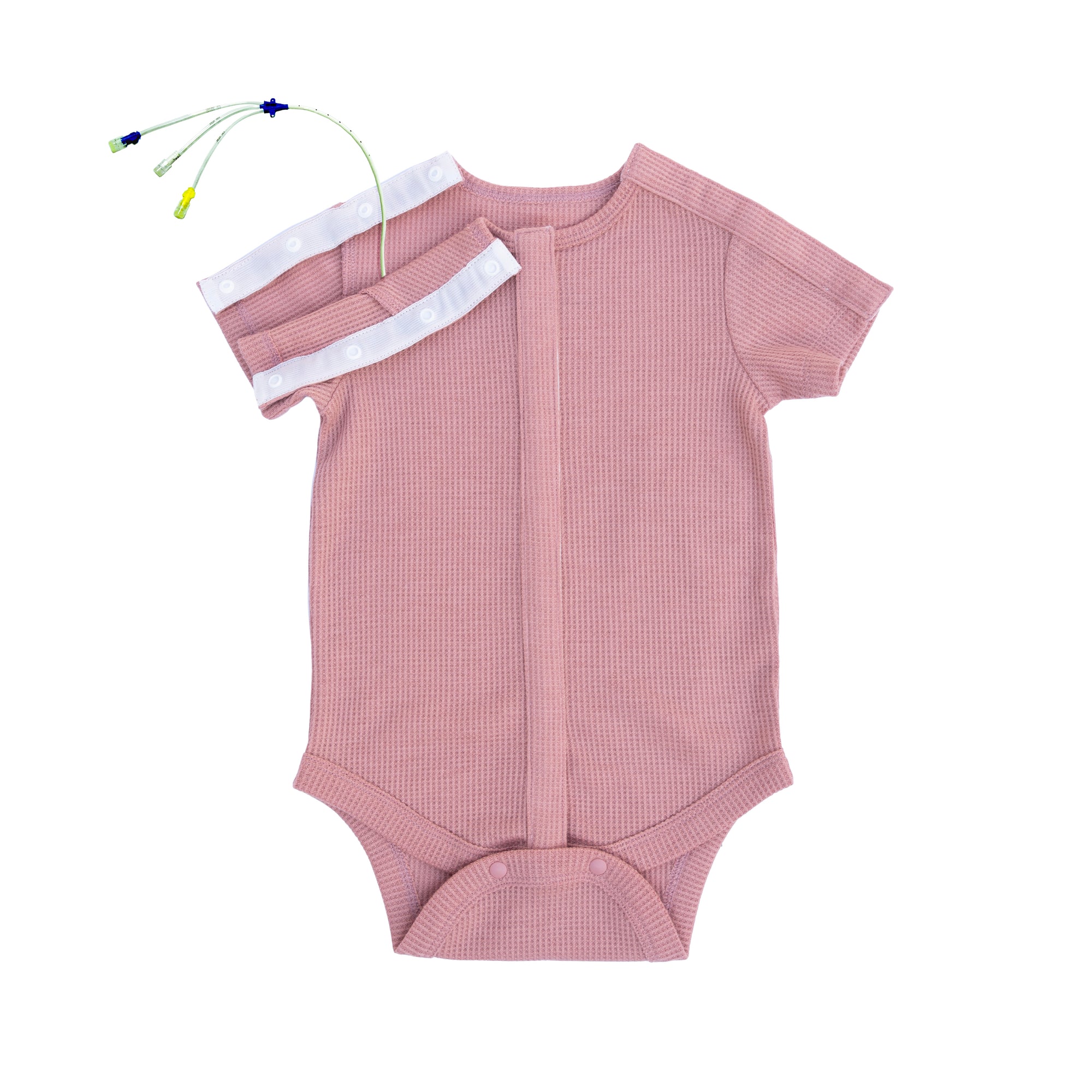 Dusty Pink Waffle Knit Preemie to 4T All-Access Bodysuit