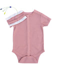 Dusty Pink Waffle Knit Preemie to 4T All-Access Bodysuit