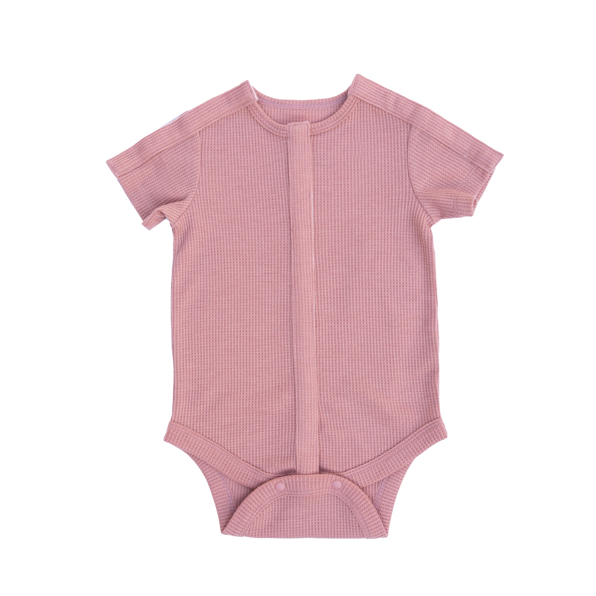 Dusty Pink Waffle Knit Preemie to 4T All-Access Bodysuit