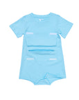 Blue Kids Tummy Access Bodysuit, G-Tube, Catheter, Ostomy