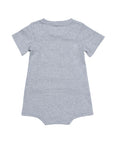 Heather Gray Kids Tummy Access Bodysuit, G-Tube, Catheter, Ostomy