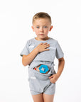 Finely showing abdomen access with G-Tube pad
