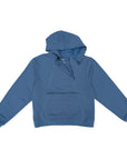 Denim Zipper Access Hoodie with open zippers