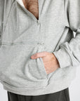 Gray Adult Chest & Abdomen Zipper Access Hoodie