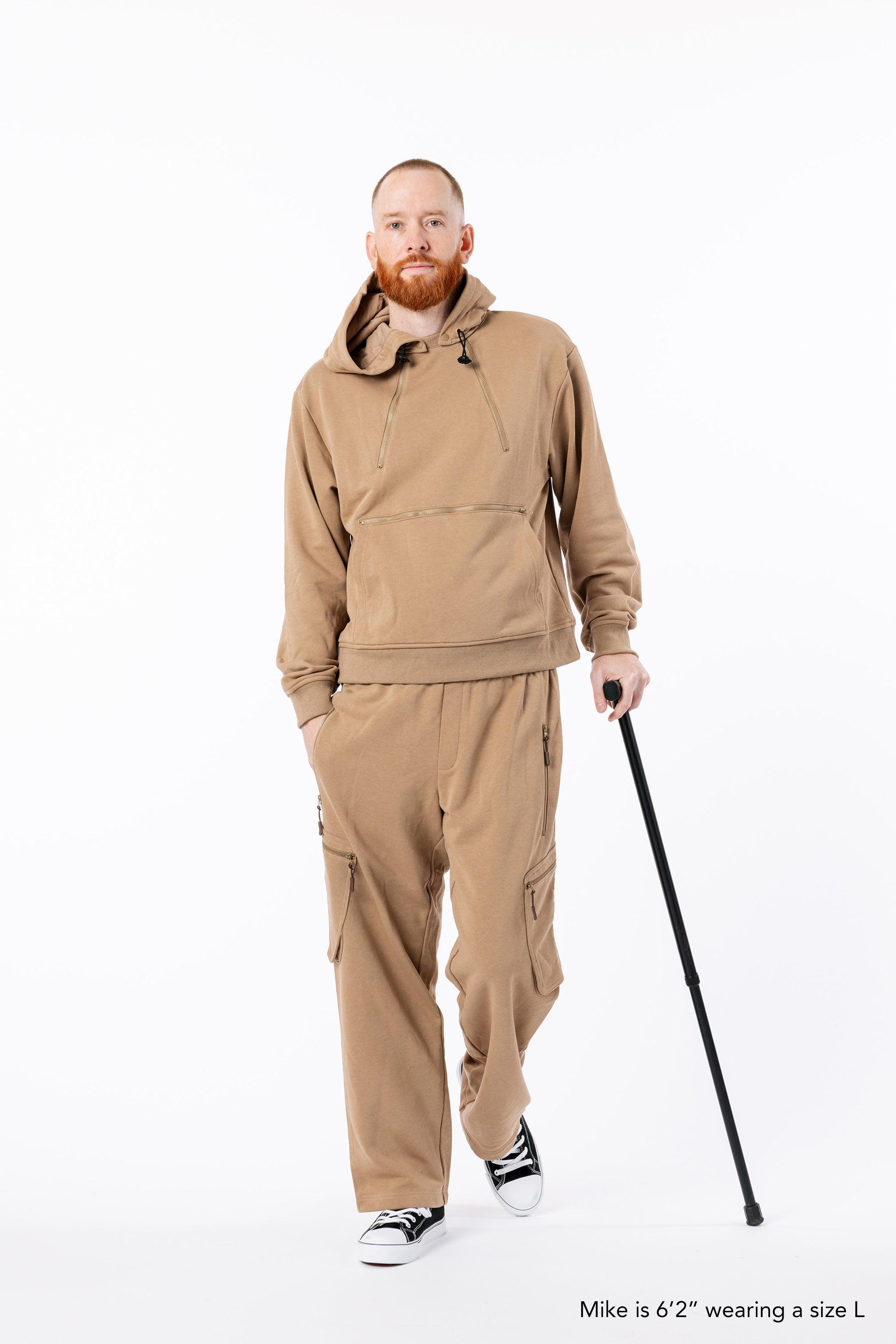 Mike is 6'2" wearing a size L