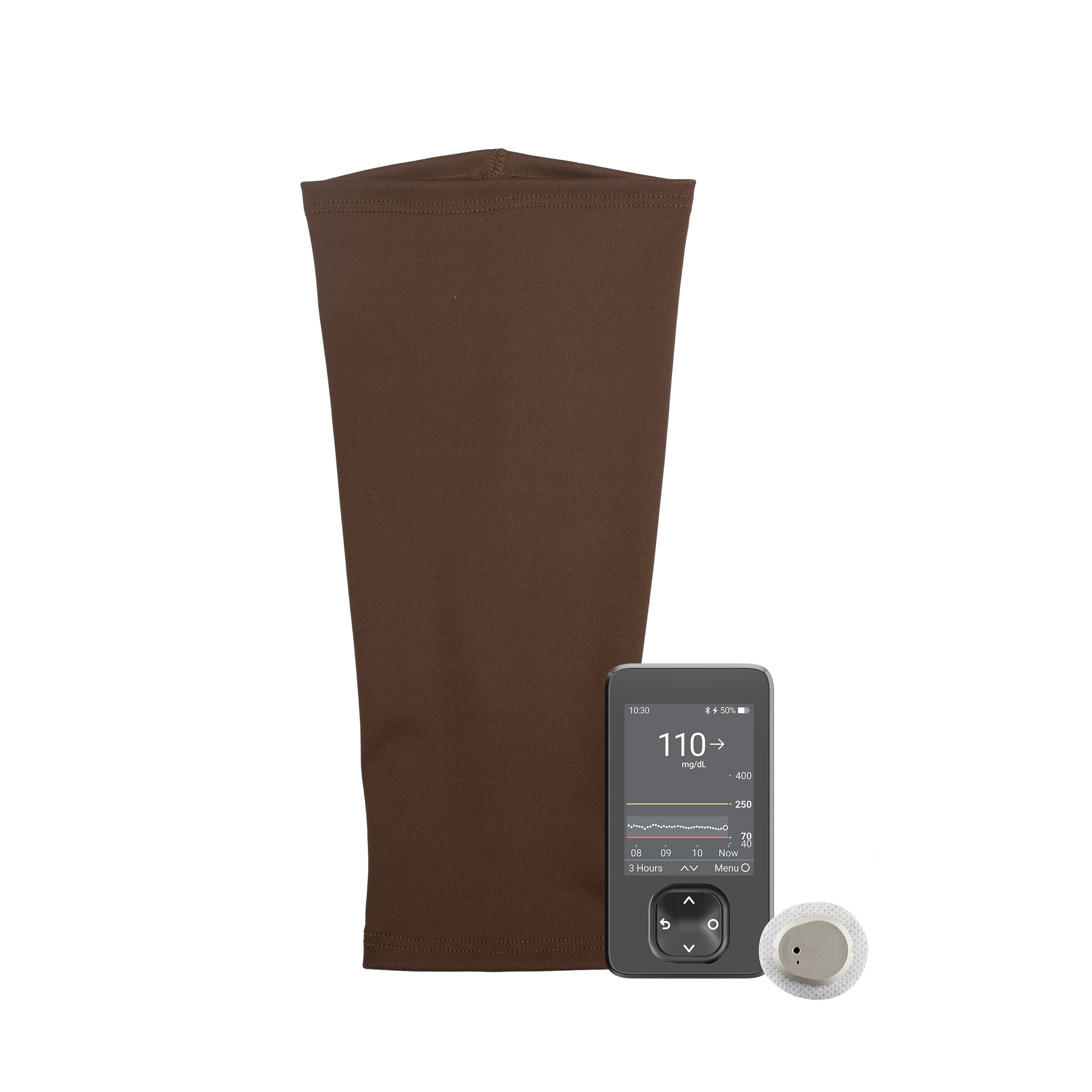Brown Ultra Support Sleeve with CGM
