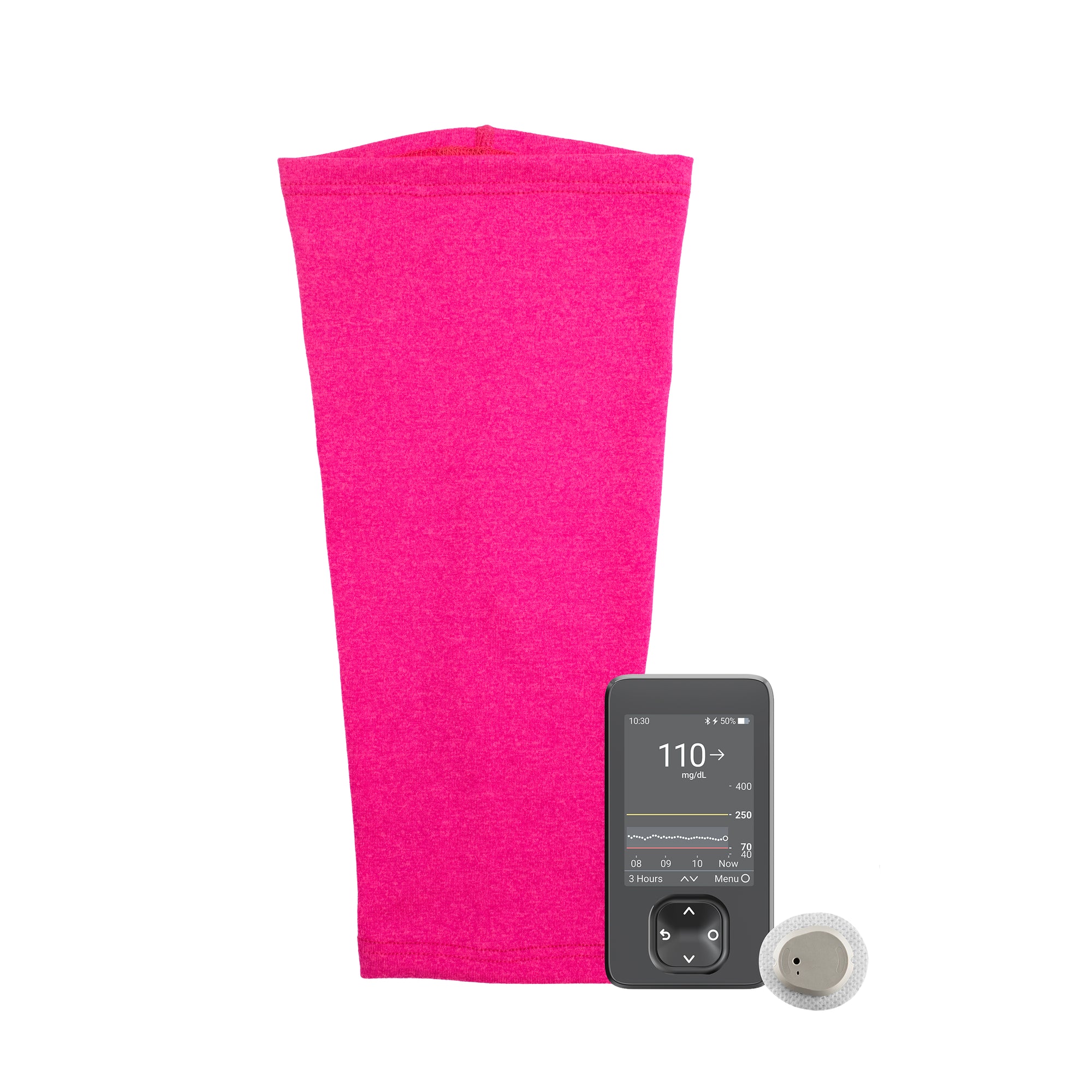Neon Pink Ultra Support Sleeve with CGM
