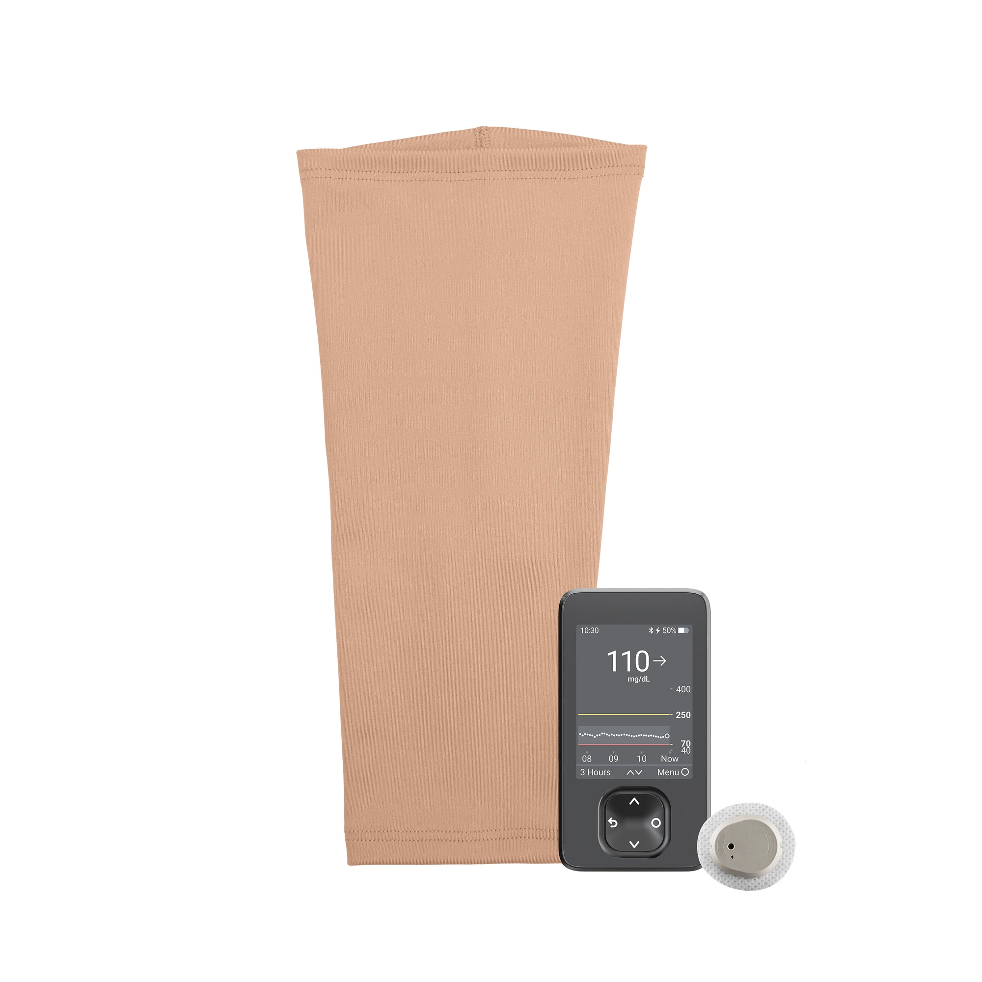 Tan Ultra Support Sleeve with CGM